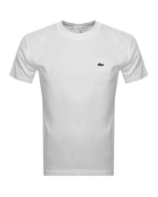 Lacoste White Crew Neck T Shirt for men