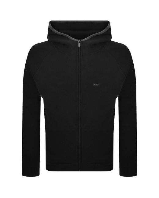 BOSS BUSINESS Black Boss Sense Full Zip Hoodie for men