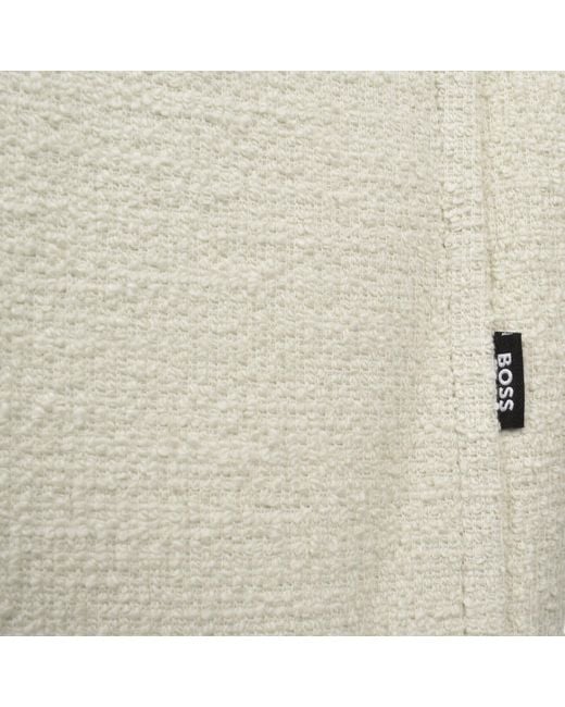BOSS BUSINESS Natural Boss Lars Short Sleeve Shirt for men