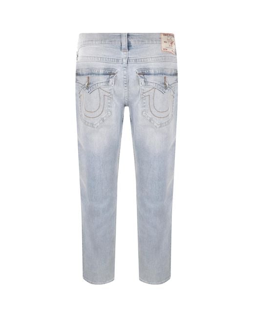 True Religion Blue Rocco Light Wash Skinny Jeans for men