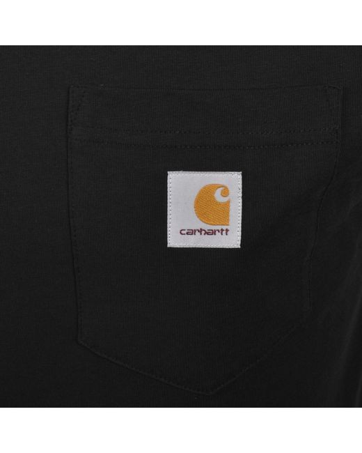 Carhartt Black Pocket Long Sleeved T Shirt for men