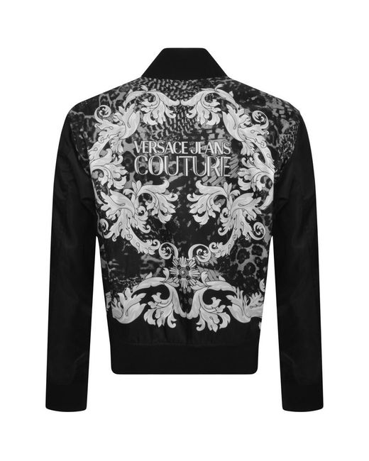 Versace Black Couture Nylon Animalier Jacket for men