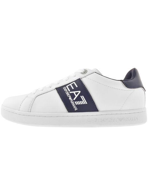 EA7 Blue Emporio Armani Logo Trainers for men
