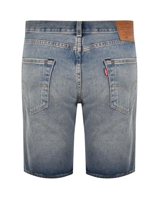 Levi's Blue Original Fit 501 Denim Shorts Light for men