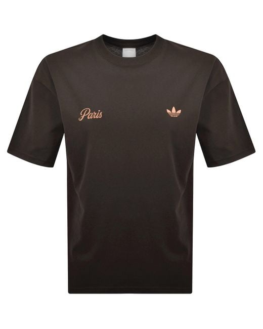 Adidas Originals Black Paris Kc T Shirt for men