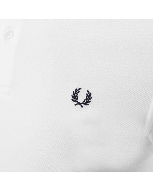 Fred Perry White Polo T Shirt for men