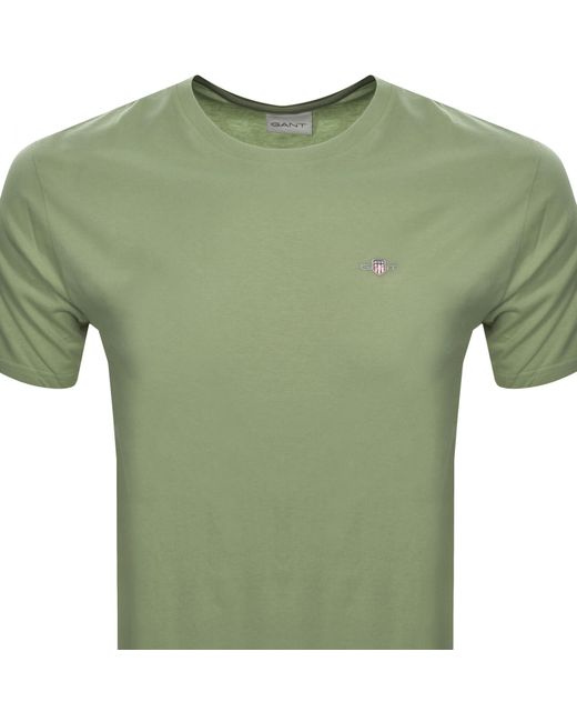 Gant Green Regular Shield T Shirt for men