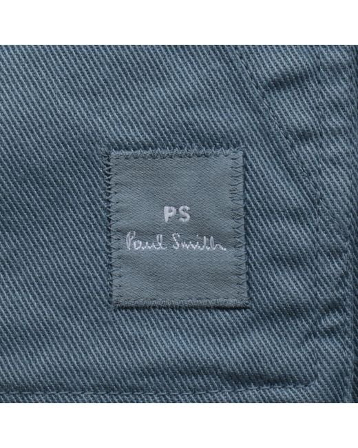 Paul Smith Blue Chore Overshirt for men