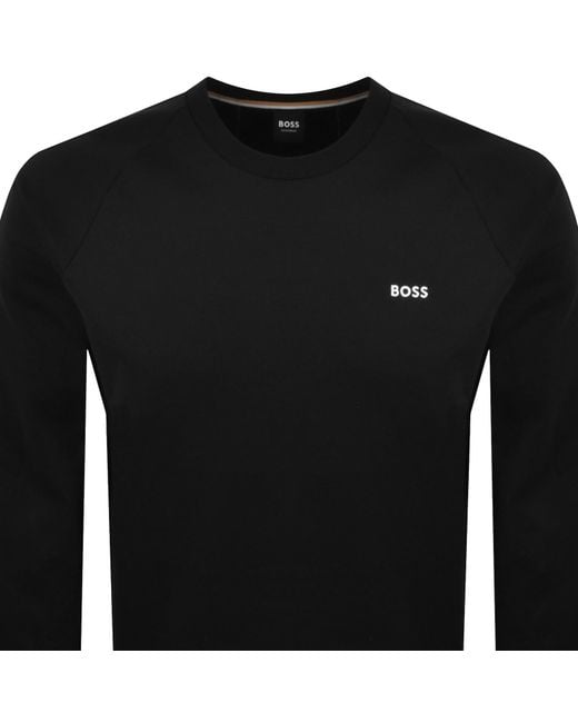 BOSS BUSINESS Black Boss Iconic Sweatshirt for men