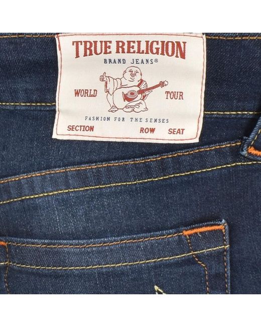 True Religion Blue Rocco Dark Wash Jeans for men