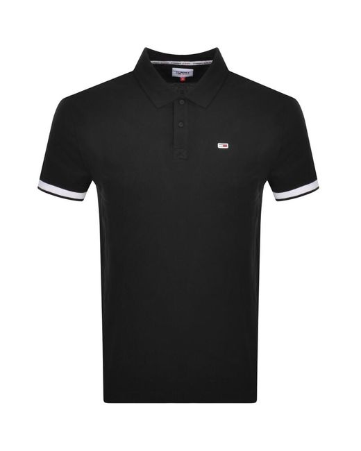Tommy Hilfiger Linear Polo T Shirt in Black for Men Lyst