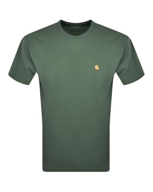 Carhartt Green Chase Short Sleeved T Shirt for men