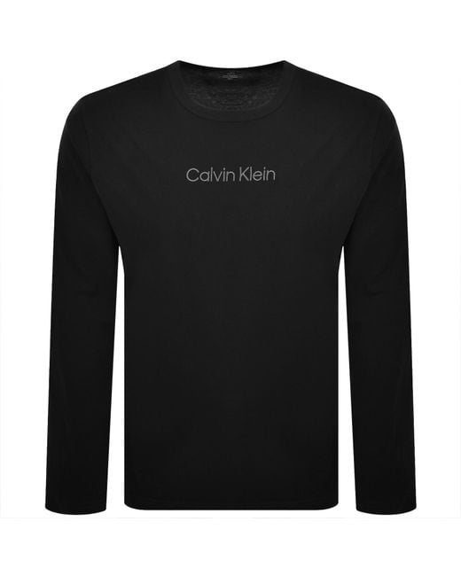 Calvin Klein Black Lounge Long Sleeve T Shirt for men