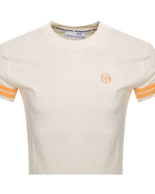 Sergio Tacchini White Grello T Shirt for men
