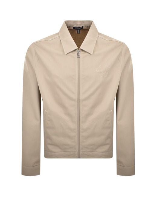 True Religion Natural Twill Bomber Jacket for men