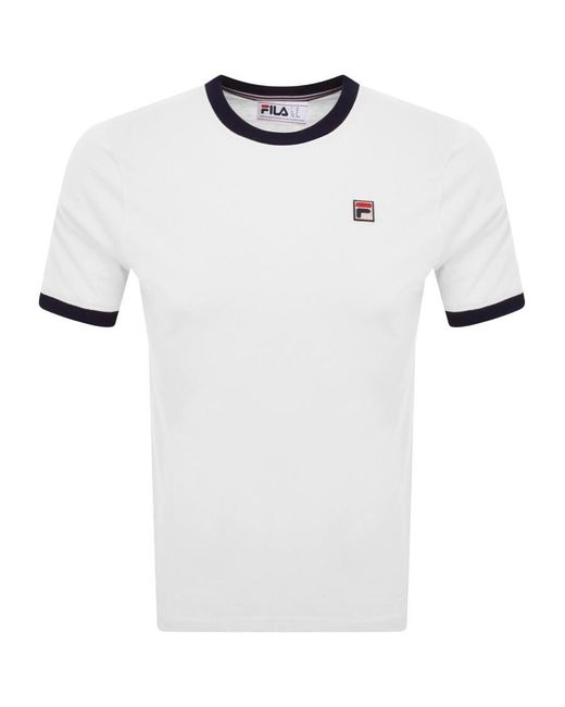 Fila White Marconi Ringer T Shirt for men