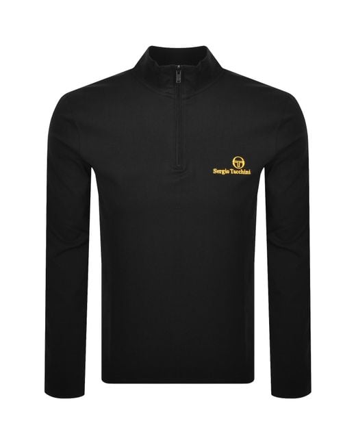 Sergio Tacchini Black Daytone Cycling Top for men