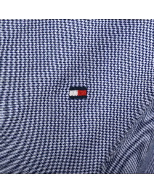 Tommy Hilfiger Blue Flex Poplin Regular Fit Shirt for men