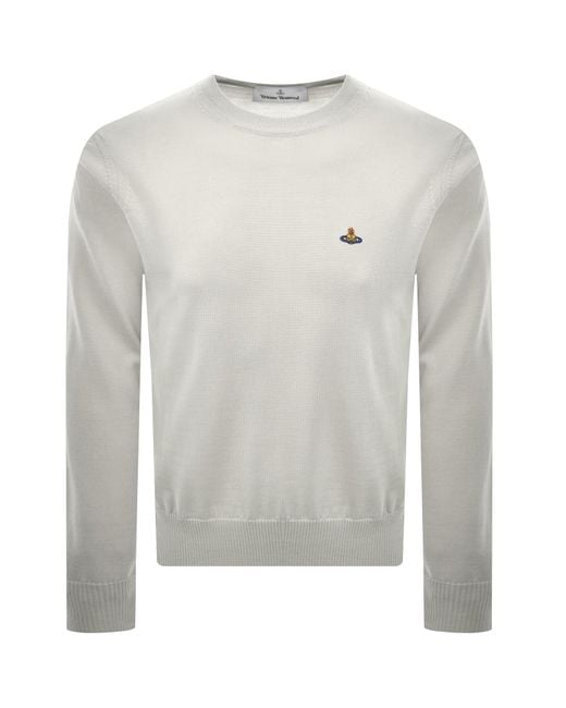 Vivienne Westwood Gray Alex Round Neck Jumper for men