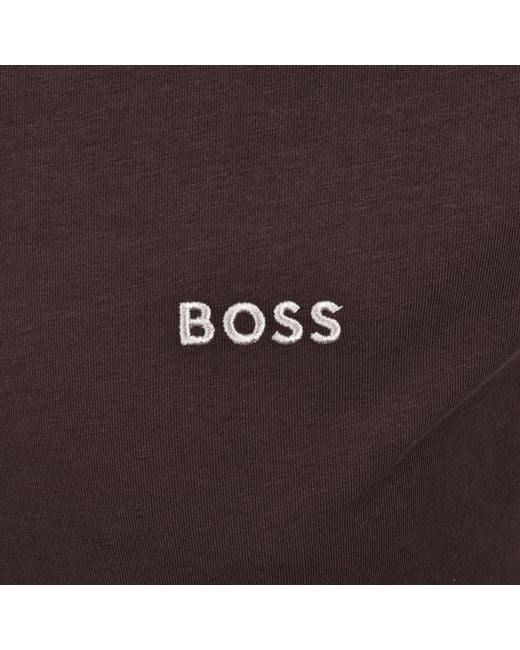 BOSS BUSINESS Brown Boss Mix And Match Full Zip Hoodie for men