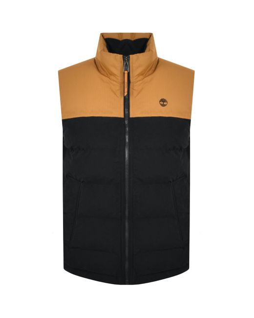 Timberland Black Welch Mountain Puffer Gilet for men