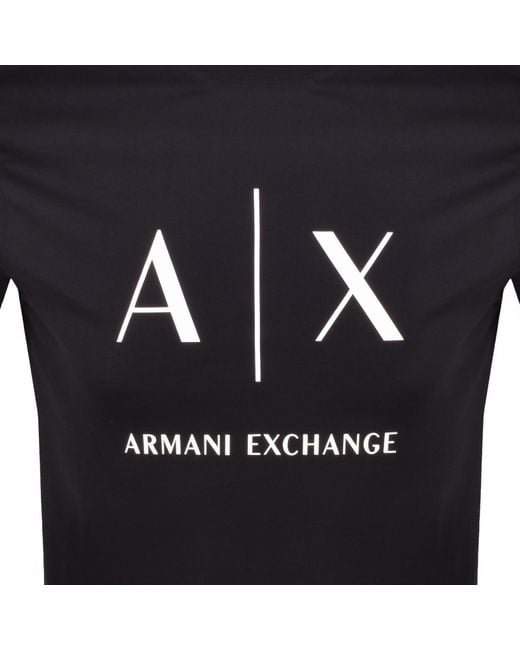 ARMANI EXCHANGE Blue Slim Fit Crew Neck T Shirt for men