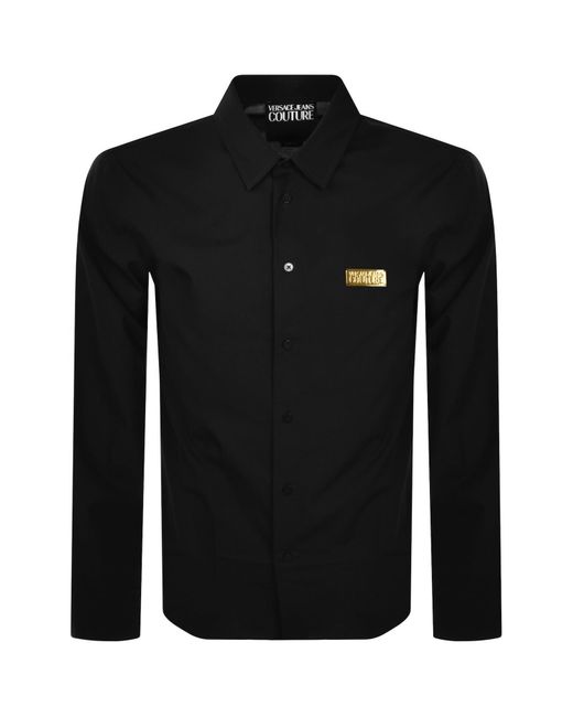 Versace Jeans Black Couture Long Sleeve Shirt for men