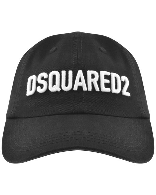DSquared² Black Logo Baseball Cap for men