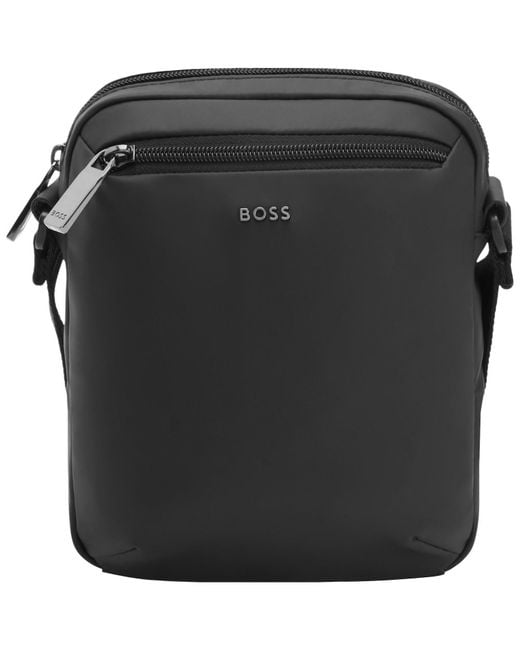 BOSS BUSINESS Black Boss Jace Crossbody Bag for men