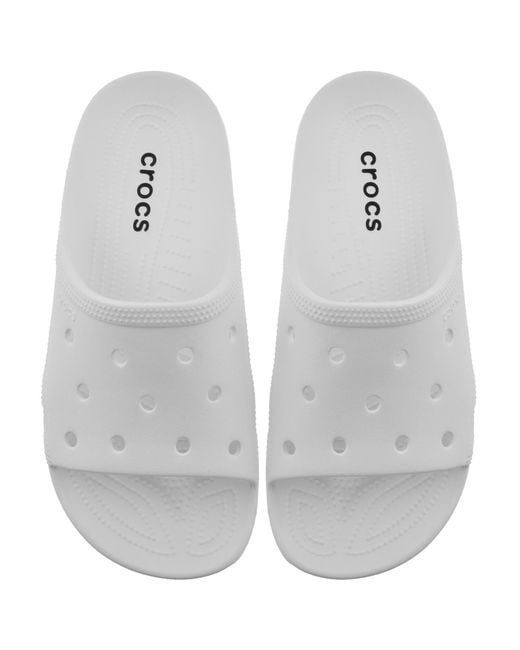 CROCSTM White Saturday Sliders for men