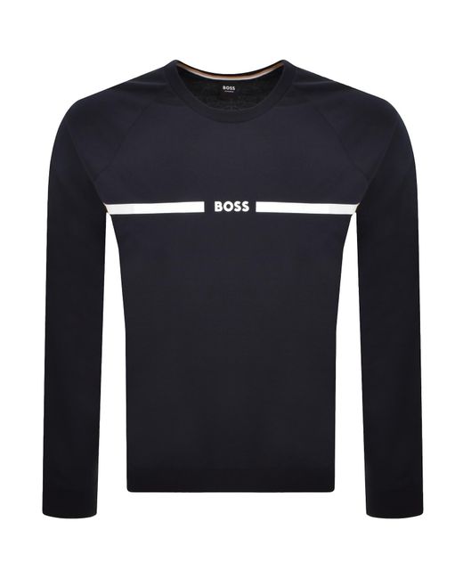 BOSS BUSINESS Blue Boss Authentic Sweatshirt for men