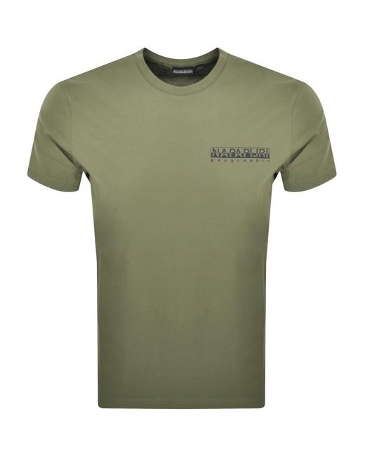 Napapijri Green S Tahi T Shirt for men