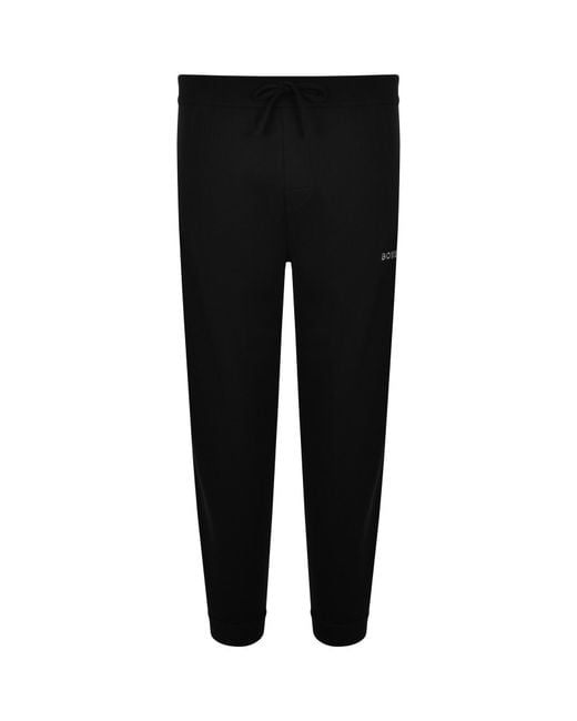 BOSS BUSINESS Black Boss Waffle Long Set for men