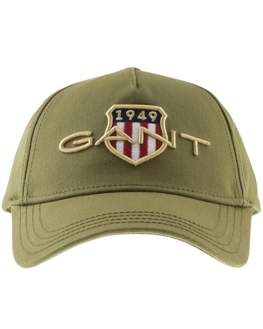 GANT Cotton Archive Shield Cap in Khaki 