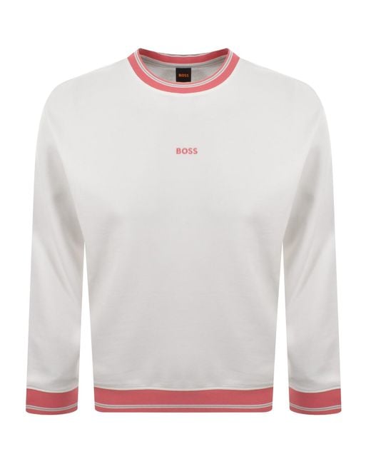 Boss White Boss We Blocks Sweatshirt for men