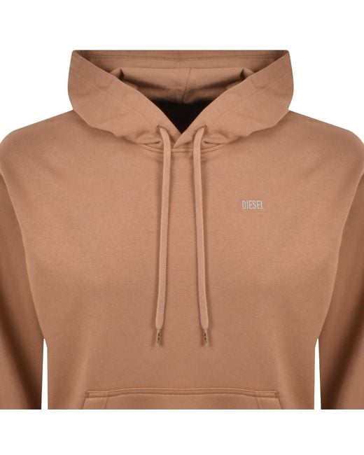 DIESEL Brown S Macs Hoodie for men