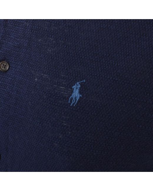 Ralph Lauren Blue Short Sleeve Polo Shirt for men