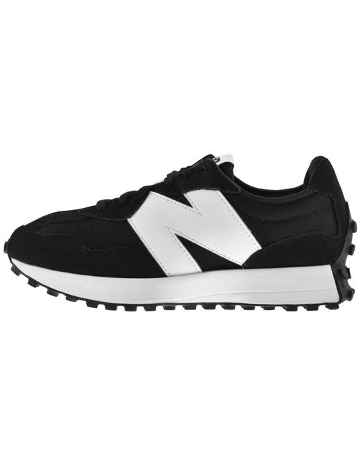New Balance 327 Trainers in Black for Men | Lyst
