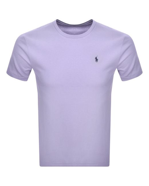 Ralph Lauren Purple Crew Neck Slim Fit T Shirt for men