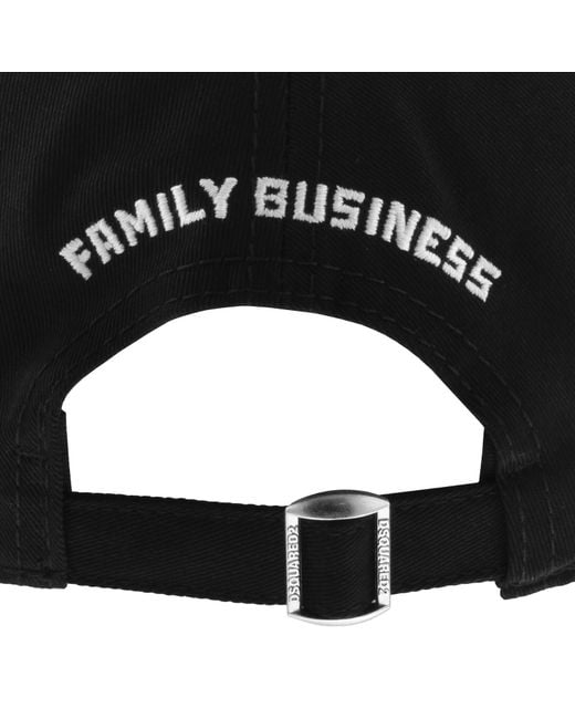 DSquared² Black Logo Baseball Cap for men