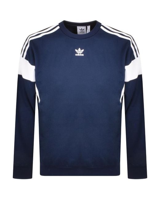 Adidas Originals Blue Essential Sweatshirt for men