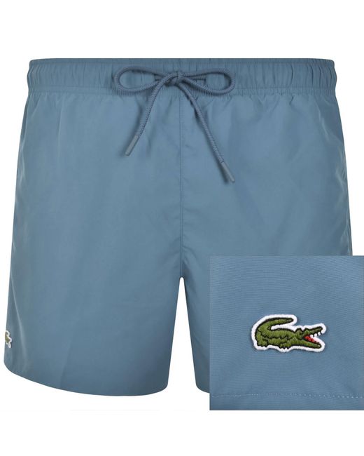 Lacoste Blue Core Essentials Swim Shorts for men