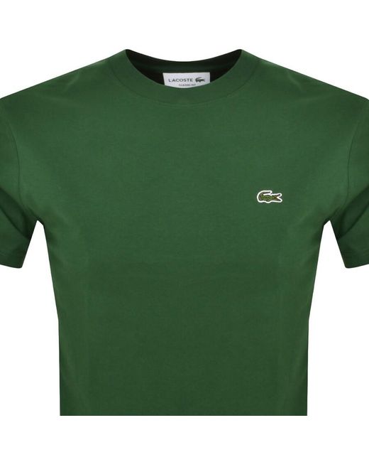 Lacoste Green Crew Neck T Shirt for men