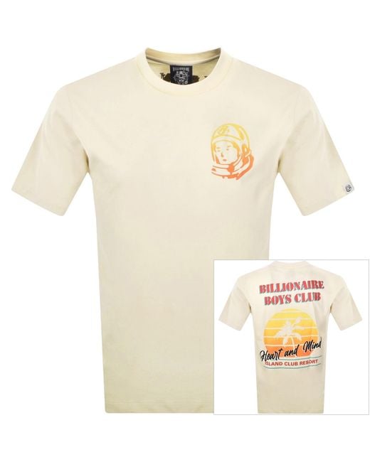 BBCICECREAM Natural Resort T Shirt Ecru for men