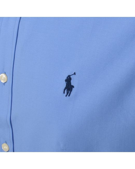 Ralph Lauren Blue Custom Fit Shirt for men