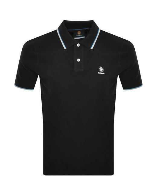 Sandbanks Black Badge Logo Polo T Shirt for men