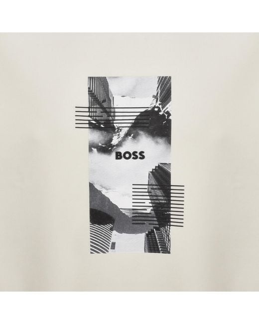 Boss White Boss Stenson Zone Sweatshirt for men