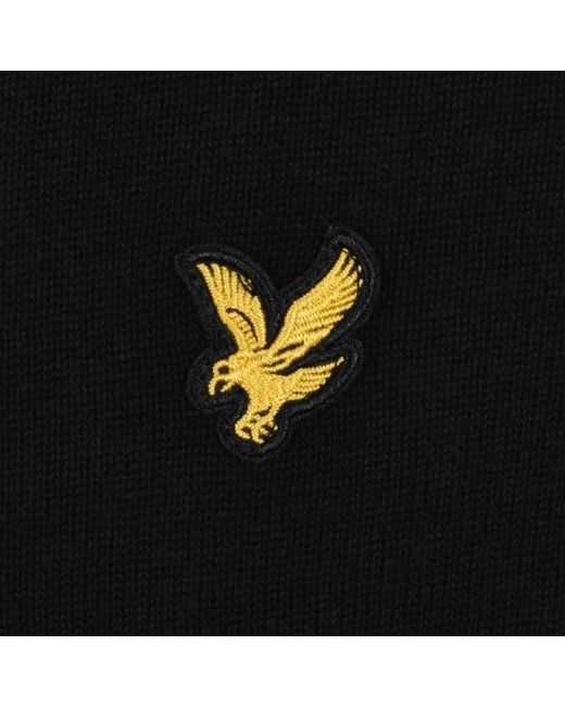 Lyle & Scott Black Knitted Shirt for men