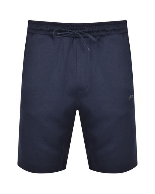 BOSS Athleisure Cotton Boss Headlo Jersey Shorts in Navy (Blue) for Men |  Lyst