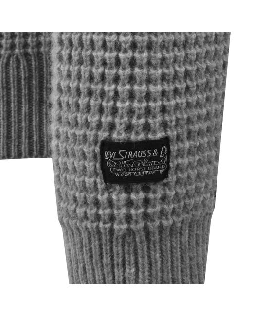 Levi's Gray Wool Blend Knit Jumper Heather for men